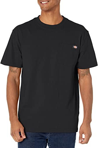 Dickies Herren Heavyweight Crew Neck Short Sleeve Tee T-Shirt, Schwarz, Large Hoch