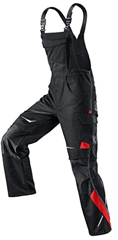 KÜBLER Workwear | PULSSCHLAG Arbeitslatzhose | schwarz/mittelrot | Größe 56