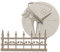 CalleaDesign - Romantische Katzen-Uhr, Farbe: Taupe