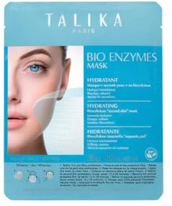 Talika Bio Enzymes Mask Hydrating - Biocellulose Hydrating Face Mask - Moisturising Sheet Face Mask - Second Skin Effect Beauty Face Mask
