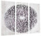 KunstLoft® Acryl Gemälde 'Soft Embrace' 90x90cm | original handgemalte Leinwand Bilder XXL | Abstrakt Kreis Grau | Wandbild Acrylbild Moderne Kunst mehrteilig mit Rahmen