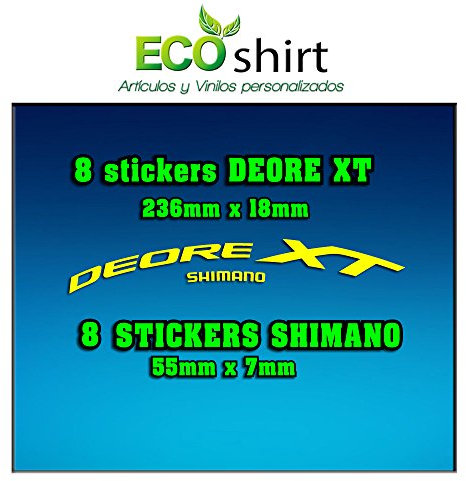 IDIQIB Ecoshirt 4L-T9IH-M5FE Aufkleber Stickers Felge Rim Shimano Deore XT 29 Zoll Am49 MTB Downhill