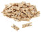 Itenga, lot de 80 mini pinces à linge décoratives en bois de 2,5 cm avec ornement – Dimensions : env. 2,5 cm