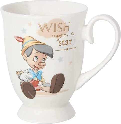 Disney - Tazza con l'immagine di Pinocchio e scritta Wish Upon a Star, collezione Magical Moments