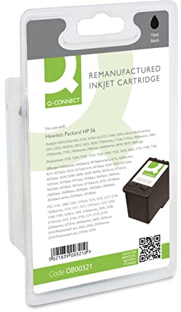 Q-Connect Ink for HP 56 Ink Cartridge - Black