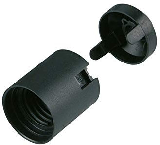 REV Fassung E27 – Lampenfassung für Glühlampen bis 60W, 5 Stück – schwarz