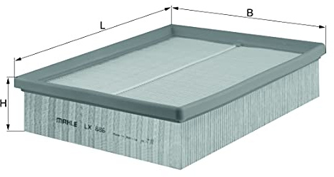 MAHLE LX 886 Luftfilter für Land Rover Discovery II (L318) u.a. | Kompatibel mit: LAND ROVER DEFENDER Cabrio, LAND DEFENDER Pick Up, LAND DEFENDER Station Wagon, LAND DISCOVERY II
