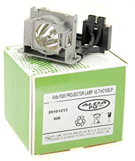 Alda PQ Premium, Beamer Lampe kompatibel mit MITSUBISHI HC1100, HC1500, HC3000, HC3100, HC910, HD1000, VLT-HC910LP, VLT-HC100LP Projektoren, Lampe mit Gehäuse