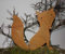 Rostikal Edelrost Gartendeko Fuchs 30 cm Rost Metall Figur für Garten und Indoor Deko Wohnzimmer