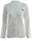 Bowlswear Unisex Lawn Bowling Bowls White Bowls Zip Zipper Cardigan Jumper Ribbed Collar Cuffs and Hem Front Pockets Bowls Logo On Chest (XXL)