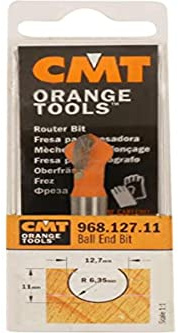 CMT ORANGE TOOLS 968.190.11 - HARTMETALL-KUGELFRÄSER S=8 D=19,05X17,5X63,5 R=9,5