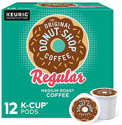 The Original Donut Shop Regular Keurig Single-Serve K-Cup Pods, Medium Roast Coffee, 12 Count