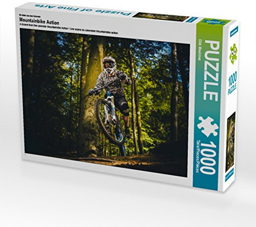 CALVENDO Puzzle EIN Motiv aus dem Kalender Mountainbike Action 1000 Teile Puzzle quer | 1000 Teile Lege-Größe 64 x 48 cm Foto-Puzzle für glückliche Stunden