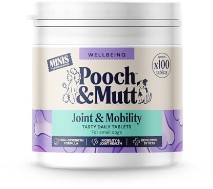 Pooch & Mutt - Daily Joint Care Supplement for Small Dogs, 100g | Supports Hip & Joint Aid, High Strength Formula, Developed by Vets, Packaging May Vary