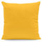 Hans-Textil-Shop Kissenbezug 40x40 cm Uni Gelb Baumwolle Dekokissen Kissenhülle Couchkissen Sofakissen Deko Reißverschluss