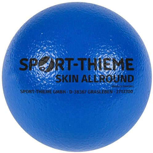 Sport-Thieme Softball „Allround“ | Sehr gut Springender Schaumstoffball u. Spielball | 133 g leicht | ø 180 mm | Blau | Weicher u. Robuster PU-Schaumstoff | Markenqualität