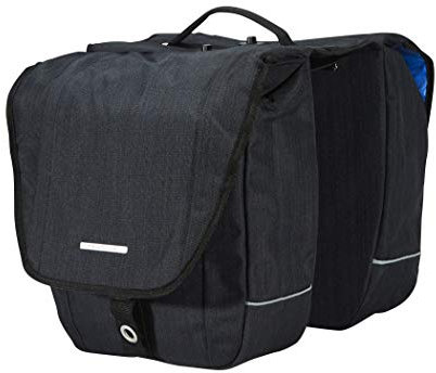 New Looxs Avero Double abnehmbar Gepäckträgertasche, Black, 32 x 33 x 13 cm