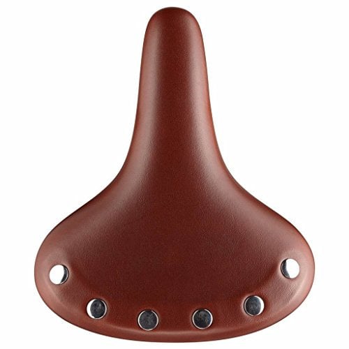 Sitz Cruiser mit Federn Velo VL8114 Leder Brown+Nieten
