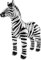 Folat 20273 Aufblasbares Zebra Schwarz-Weiβ, keine, Einheitsgröße
