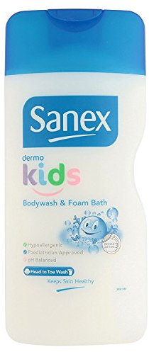 6 x Sanex Dermo Kids Bodywash & Foam Bath 500ml by Sanex