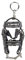 HKM Mini-Trense Armstulpen schwarz/silber One Size