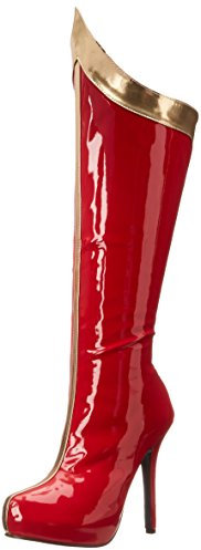 Ellie Shoes Donna 517-Comet Boot, Colore: rosso/oro., 37 EU