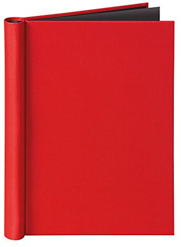VELOFLEX 4944321 - Klemmbinder DIN A4 Velocolor, mit Leinenstruktur, Füllmenge max. 150 Blatt, rot, 1 Stück