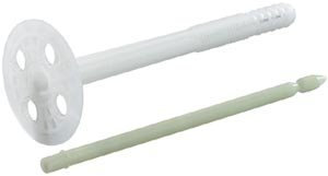 Fischer DIPK II 8/20-40 Tassello per Cappotti a Percussione con Spina Rinforzata con Fibra di Vetro, Fissaggio di Pannelli Isolanti in Polistirene, Lana di Vetro, Sughero, Poliuretano (200 Pz.)