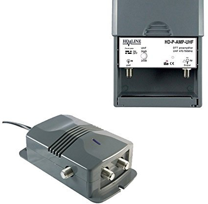 HD-Line HD-KIT36 D'AMPLIFICATION ANTENNE UHF VHF FM Amplificateur TNT