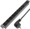 RackMatic - Steckdosenleiste Schutzkontakt Rackmontage PDU Rack 19 1HE 8 Schuko