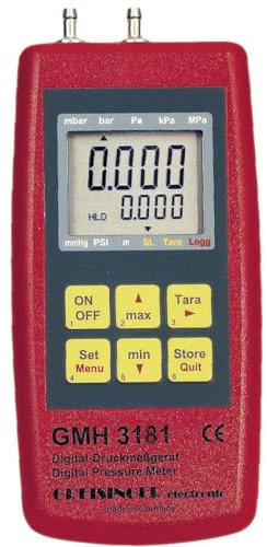 Greisinger GMH 3181-13 Druck-Messgeraet Luftdruck, Nicht aggressive Gase, Korrosive Gase -0.1-2 ba