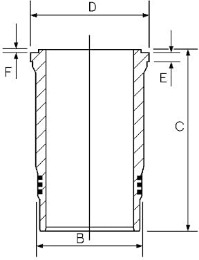 Goetze Engine 14-260070-00 Zylinderlaufbuchse