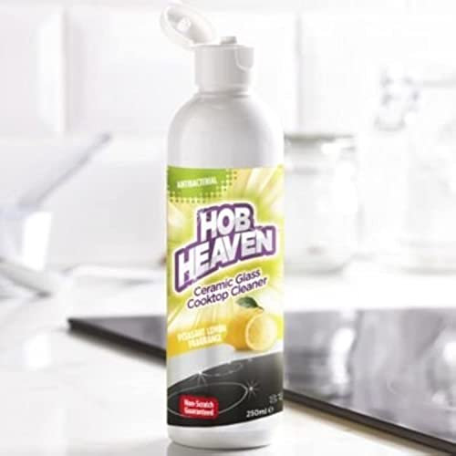 Lakeland Hob Heaven Ceramic & Induction Hob Cleaner 250ml – Non-Scratch Cream Formula Lemon Scented