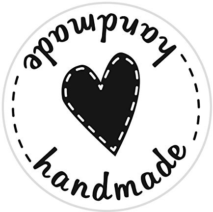 Knorr Prandell 211803001 Stempel aus Holz, rund Motivgröße circa Durchmesser 3,2 cm, Motiv handmade