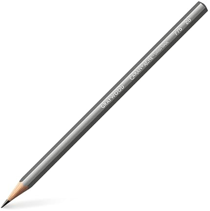 Caran D'ache Grafwood Graphite Pencil - 2B (775.252)