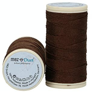 MEZ Duet Stärke 30 4642030-09052 braun Nähgarn, 100 % Polyester, 30m