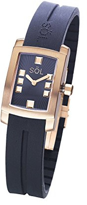Söl 10011/1 Uhr Damen Schwarz und Gold