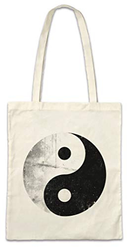 Urban Backwoods Yin Yang Vintage Logo Sign Hipster Bag Beutel Stofftasche Einkaufstasche