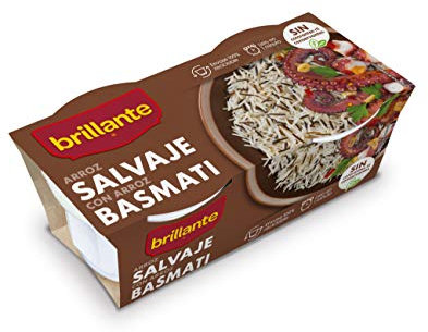 Brillante Arroz Cocido Salvaje con Basmati, 2 x 125g