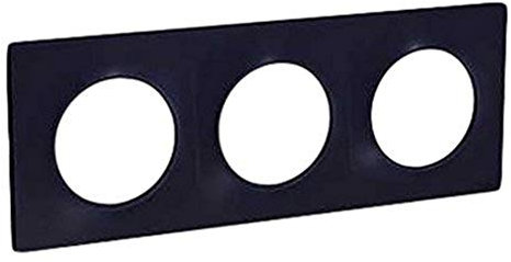 Schneider Electric S540706 Odace Styl Plaque anthracite 3 postes