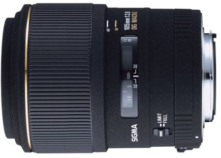 Sigma 105mm f2.8 EX DG Macro Canon Fit Lens black