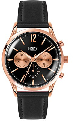 Henry London Unisex-Armbanduhr Richmond Chronograph Quarz Leder HL41-CS-0042