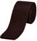 DonDon schmale Strickkrawatte braun 5 cm