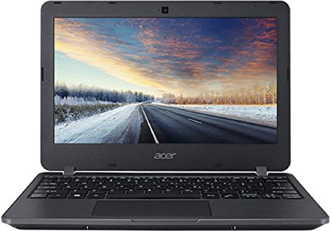 acer NX.VCGEG.017 TravelMate B117-M-P994 29,5 cm (11,6 Zoll) Notebook (Intel Pentium Processor N3710, 256 GB SSD Festplatte, 4 GB Arbeitsspeicher, Intel HD Graphics 405, Win 10 Home) schwarz