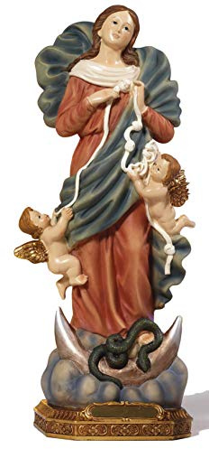PABEN Statua Maria Madonna scioglie i nodi cm. 31,5 in resina PB11177