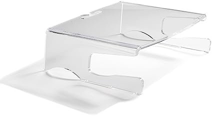 BakkerElkhuizen Q-riser 100 Monitorständer, Tragkraft bis 10kg, transparentes Acryl, rutschfest