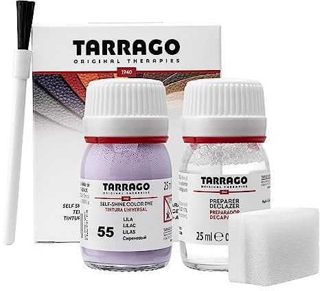 Lederfarbe Color + Preparer für Naturleder, Synthetik und Textil | Lederfärbemittel 25 ml | Farbstoff für Schuhe