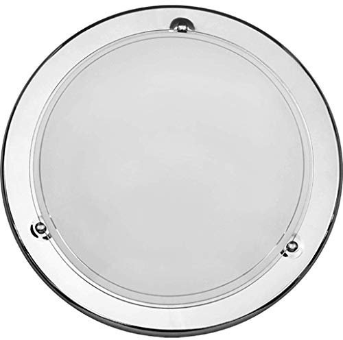 Deckenleuchte Ufo Farbe (Glas): Opal, Farbe (Rand): Chrom, Größe: 40cm Ø