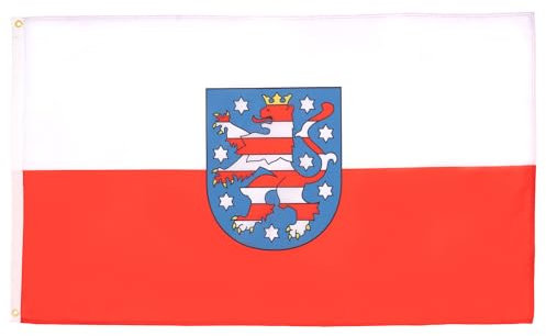 AZ FLAG - Flagge Hessen - 150x90 cm - Hessen Fahne 100% Polyester mit Messing-Ösen - 110g