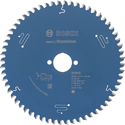 Bosch Accessories 2608644103 Lame de scie circulaire expert for aluminium Bleu 200 x 30 x 2,8 mm 60